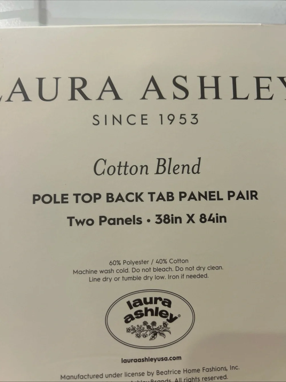 Laura Ashley GRAY Peacock and Floral 38”x 84” Belvedere Taupe